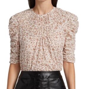 Veronica beard floral blouse